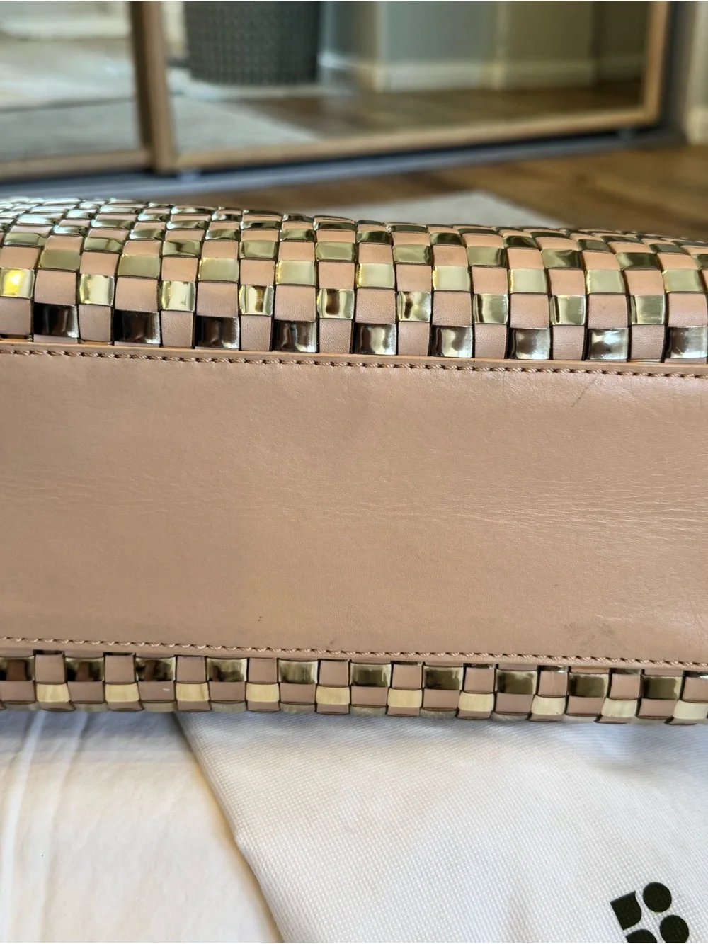 kate spade Quinn Metallic Woven Tote